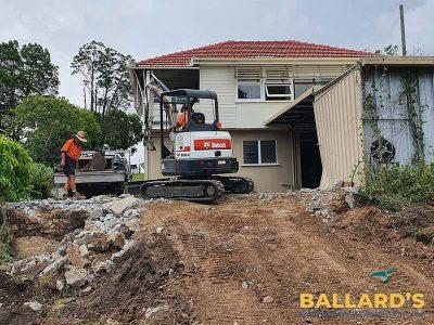 House Demolition Progress Ashgrove Brisbane